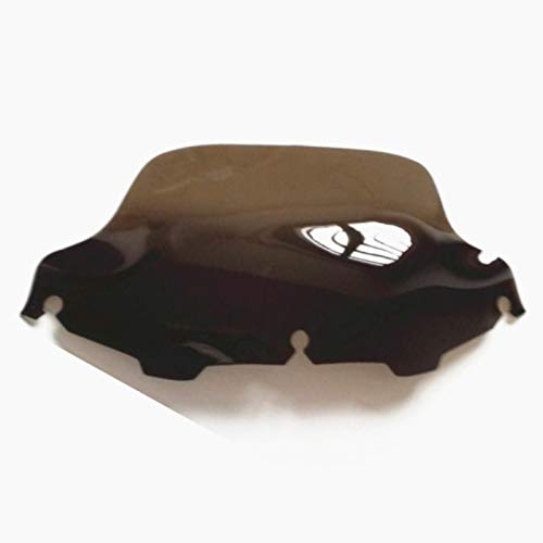 8 Inch Wave Motorcycle Windshield Windscreen For Harley FLHT FLHTC FLHX Touring Electra Gilde Cruiser (Smoke)