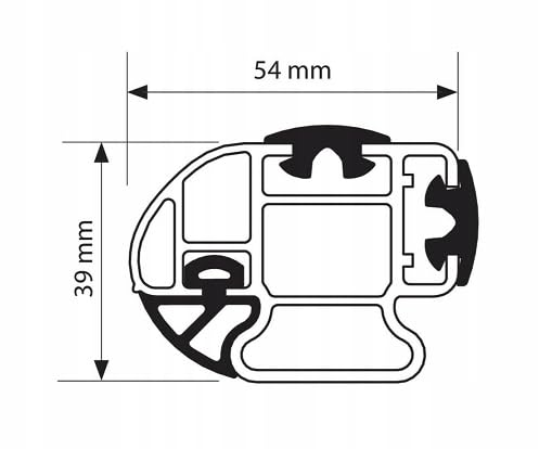 Nordrive Bagażnik Dachowy Volkswagen Transporter T6 01/20+, T5 04/03-03/15, Stalowy