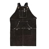 LEATHER VILLAGE Work Apron -Brown- Heavy Duty Wood Working Apron for Men with Tool Pockets for Woodworkers Blacksmiths Carpenters M-XXL - Image 6