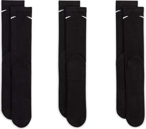 Nike Everyday Plus Cushioned Socks (3 Pairs), black/white, black/white