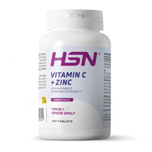 HSN Vitamina C 1000mg + Zinc 10mg - 120 Tabletas