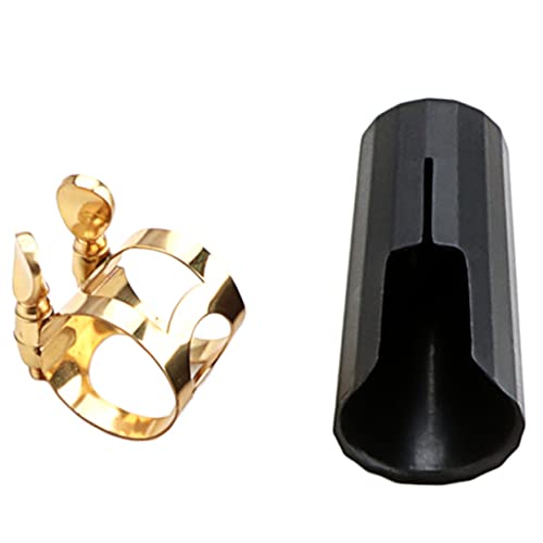 Holibanna 1 Set Alto Saxophone Cap and Clip Durable Sax Accessories for Improved Tone Control Intonation Easy Installation for Long Term Use
