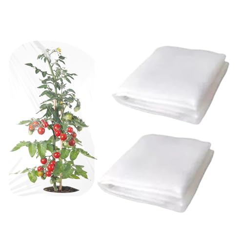 Eventerde - Red antipájaros para jardín, 2 piezas, cubierta con cordón y cierre de cremallera, para invernadero, jardín, valla de celosía