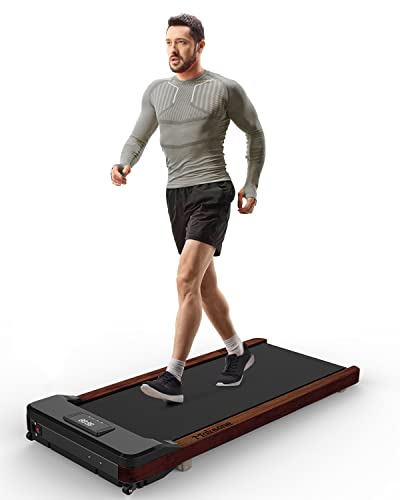 Image of Maksone Under Desk Treadmill, Expert of Wooden Walking Pad, Walking Jogging Machine with Remote Control, Installation-Free