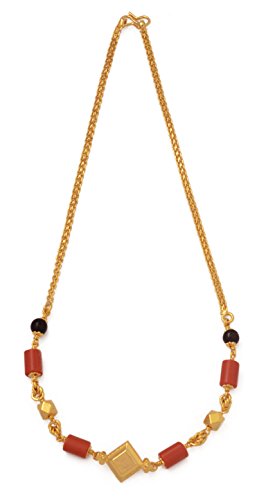 Image of Radha's Creations jewellery GSB mangalorean chain for women one gram gold
