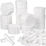 iplusmile 1000 Stück Dental Cotton Rolls Hochsaugfähige Wattebausch Nasenstöpsel aus Wattebausch für Kinder Und Erwachsene Nasenbluten Kit Zubehör