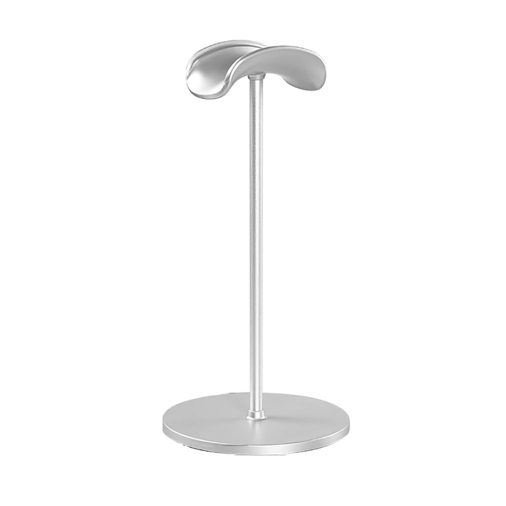 Bright Stone Headphone Stand,Desktop Headphone Stand Manager,Detachable Game Headphone Display Stand,Suitable for Homes,Offices,and Playrooms (Silver)