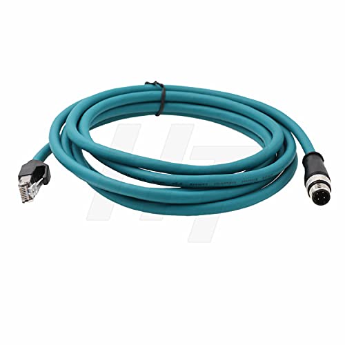 Cable Ethernet Industrial M12 4 Pin RJ45 3 m miniatura 4