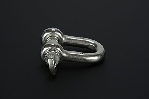 Anel de arco de 1,9 cm de corrente de argola de levis 316 de aço inoxidável para veleiro com 5 peças