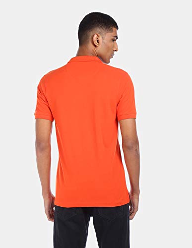 Image of Arrow Sport Solid Polo T-Shirt for Men - Regular Fit, Cotton Half Sleeves Mens Tshirt