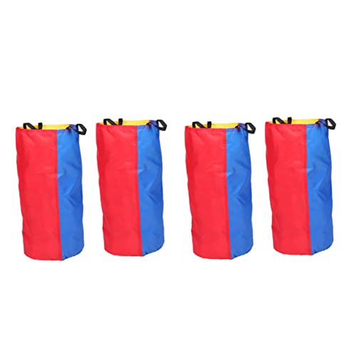 Gogogmee 4Pcs Potato Sack Race Bags for Outdoor Games Jumping Bags for Adults Fun Carnival Activities Balance and Coordination Games