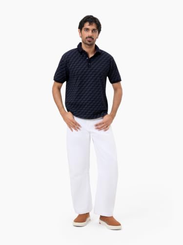 Image of LUDIC Core Polo T-Shirt, Dailymove Collection | Regular Fit | Stand-up Collars | 100% Organic Cotton, 240 GSM | Lightweight & Comfortable |Everyday Essential | Polo T-Shirt for Men
