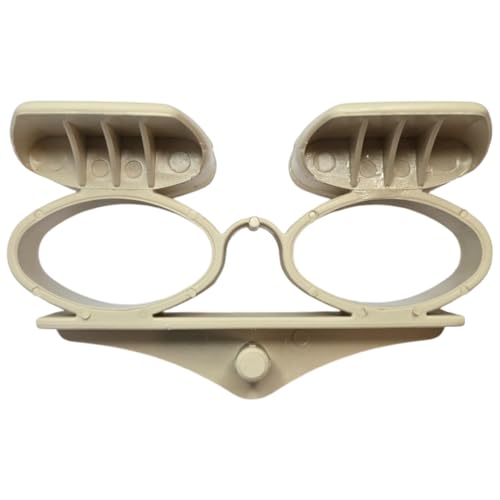 cyclingcolors 10x Doppel-Lattenhalter Lang 38 x 8 mm hängend Elastomer für Lattenrost Holzrahmen Bett Endkappen Befestigung Zapfen, beige – Bild 4