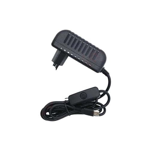 Adaptador de corriente con botón de encendido AC 100-240V miniatura 1