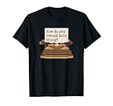 Vintage Typewriter for Computer Writers Tshirts