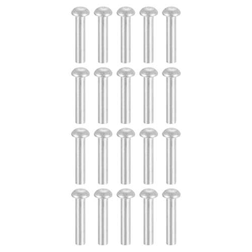 Rivet tête ronde M4 en aluminium pour réparation de coque de bateau et aéronautique