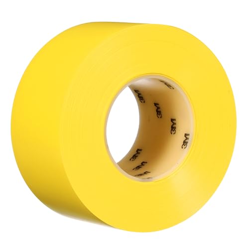 3M Durable Floor Marking Tape 971, Yellow, 3 in x 36 yd, 17 mil, 1 Roll