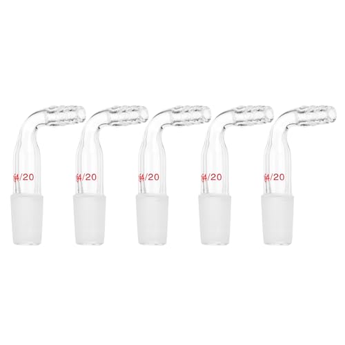 Adaptateur de distillation 14/20 en verre borosilicate PATIKIL pour tube de 7mm