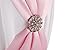 Satin and artificial crystal jewelry to decorate the wedding flower girl basket (Pink)