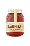 L'Abella Mel - Miel de Níspero 100% Natural | Miel Pura de Abeja Recolectada Artesanalmente en la Costa Blanca, Alicante, España - Producto Premium - Bote de 1000g - Sin gluten