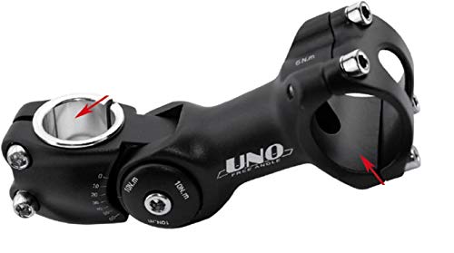 Potencia A head Ahead UNO Regulable Negro 25.4 a 28.6 mm Bicicleta MTB 31.8 3374