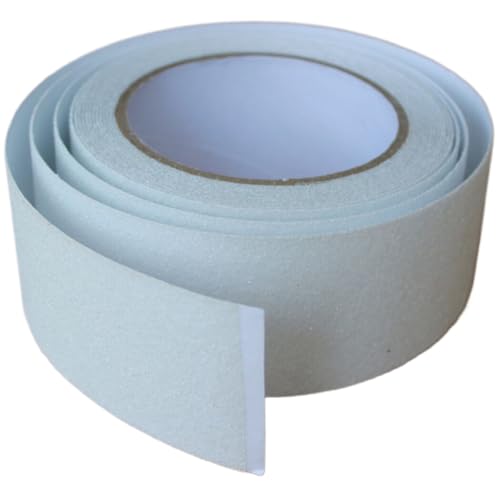 Image of Anti Slip Tape 2 Inch Wide, Waterproof Grip Adhesive Heavy Duty High Traction Friction for Indoor /Outdoor Steps (17 Ft /Clear).