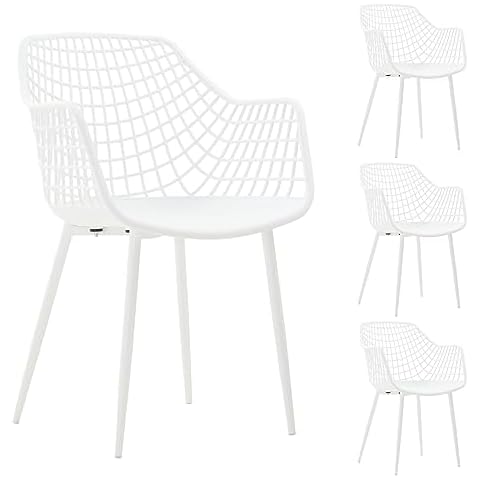 Chaises Lucia IDIMEX en Plastique Blanc Cover