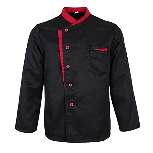 Veste à manches longues pour serveur, haut de costume d'hôtel résistant 3XL
