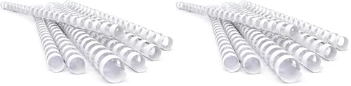 Peignes de reliure en plastique 10 mm blanc Pavo pour corriger vos rapports
