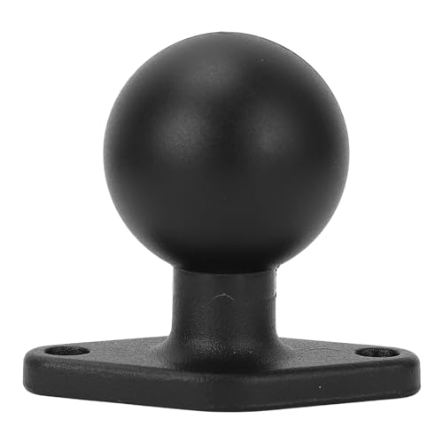 POENVFPO 1.5in Ball Mount Base, Aluminum Alloy Ball Mount Adapter Round Mount Base Holder with C Size Double Socket Arm for RAM Mounts