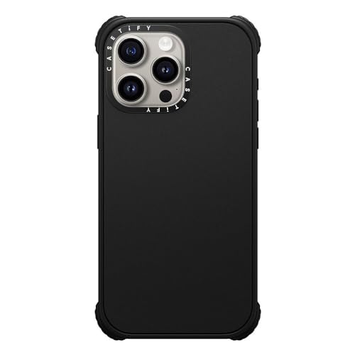 Coque iPhone 15 Pro Max CASETiFY ultra résistante noir mat compatible MagSafe