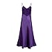 Produktbild Damen Nachthemd aus Spitze, Satin, Seide, Camisole mit Trägern, Nachtwäsche, Babydoll, Übergröße 38-50 Gr. 38/40 DE, violett