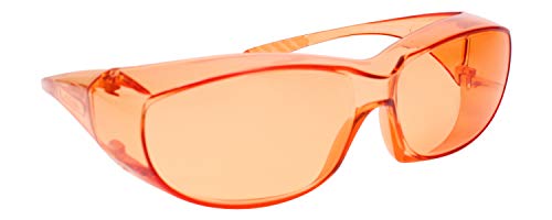 Calabria Unisex Fitover Safety Glasses with Tinted Lenses | Fit Over Eyeglasses | Blue Light &amp; UV Protection Glasses