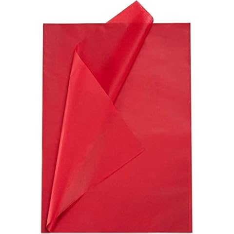 10 Sheets of RED Tissue Paper-20"x30"(50cmx75cm)-Gift Wrapping Paper- Acid Free-Kids Art and Craft Wrapping Paper Sheets. RED . SALPACK Cover