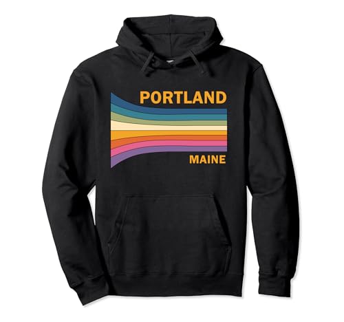 31AfcLEbeeL._SL500_ Retro Vintage 70s Portland Maine USA Pullover Hoodie