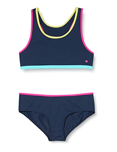 ESPRIT Hyde Beach Yg Bustier+hipster Short Juego de bikini,MARINO 2 ( 401 ) , 164 para Niñas