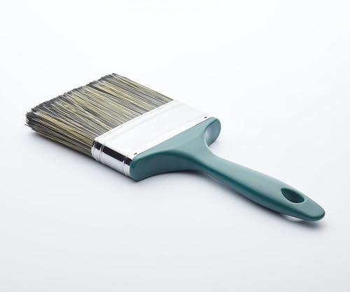 Fit For The Job 100mm Schuppen- und Zaunpinsel zum Auftragen von Holzbeizen, Lacken, Konservierungsmitteln und Behandlungen im Außenbereich auf glatt gehobeltes und grob gesägtes Holz