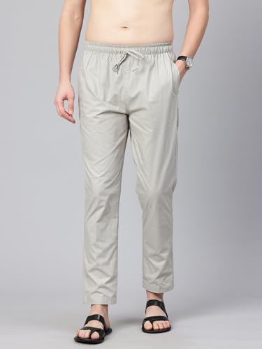 Image of Majestic Man Men's Regular Fit Mid Rise Casual Style Pure Cotton Pyjama Bottom