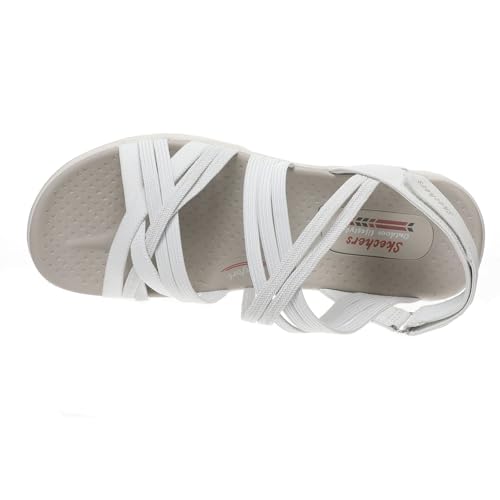 Skechers Skechers USA Reggae Cup-Simply Biased Women's Sandal, 9 B(M) US, White