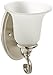Progress Lighting P2783-09 Transitional One Light Bath from Kensington Collection in Pwt, Nckl, B/S, Slvr. Finish, Brushed Nickel