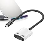 Mode d'affichage amélioré : Cet adaptateur de jeu permet un mode d'affichage étendu double écran, offrant des performances fluides lors de la connexion simultanée à un moniteur et un projecteur. Il améliore la productivité grâce à une analyse de données optimisée et accroît l'efficacité du streaming de jeux lors des prolongées.