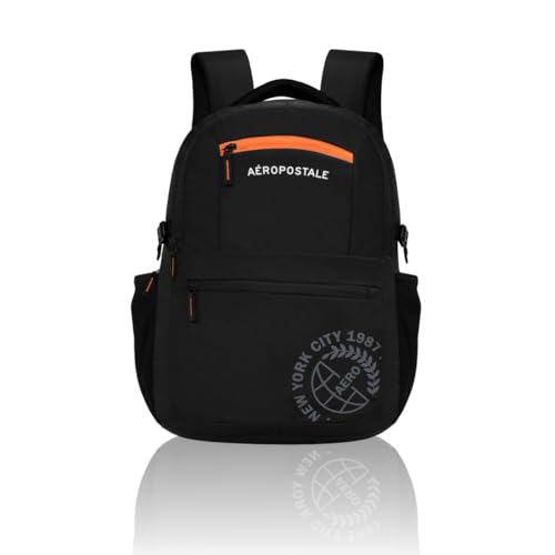 Image of Aeropostale Backpack Basin | Durable 2-Compartment Laptop Backpack with Rain Cover Compartment | Bag for School, College and Work | Padded Back and Multiple Utility Pockets