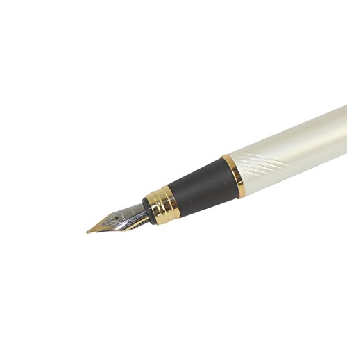 Zoohot Jinhao Fountain Pen Mother Of Pearl Art Black Cap Push Style #TOP3