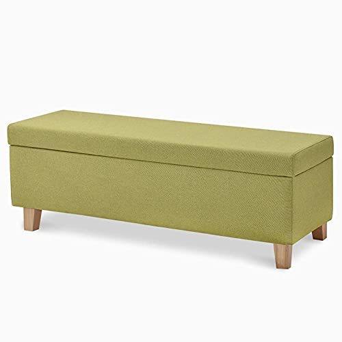 Pouf et repose-pieds canapé rectangulaire bois massif vert - 2