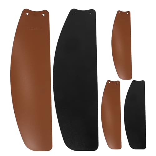 BAZEITFLOW Aspas de Ventilador de Techo 40 Pulgadas Juego de 5 Piezas Plástico Resistente Color Negro y Amarillo Arena para Interiores y Exteriores Reemplazo