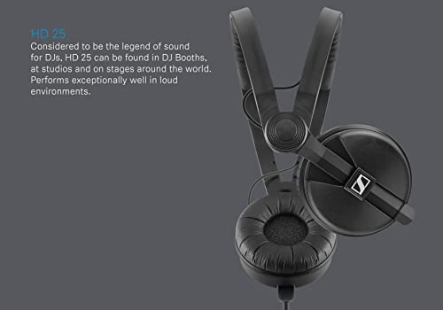 Image of Sennheiser Pro Audio Professional HD 25 On-Ear DJ Headphones Black (Pack of 12)