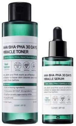 AHA BHA PHA 30 days Miracle Serum By Some by Mi (50ml) + Miracle Toner