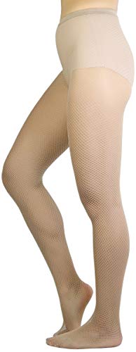 Image of ToBeInStyle Women's Sexy Vibrant Fine Classic Fishnet Full Footed Pantyhose