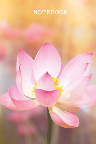 Pink Lotus Notebook: 120 page, college-ruled, lined, glossy (Plant Lover and Flower Notebooks)