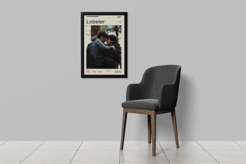 Image of BLINKART Lobster (2015) Movie Poster Frame 8x12 Inch | Premium 300 GSM Paper Wall Print | Mid Century Vintage Film Artwork for Home, Bedroom, Living Room, Office | Framed Photo Decor